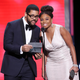 Michael Smith and Jemele Hill onstage during the 49th NAACP Image Awards at Pasadena Civic Auditorium in California on Jan. 15, 2018 (Maury Phillips/Getty Images for NAACP)